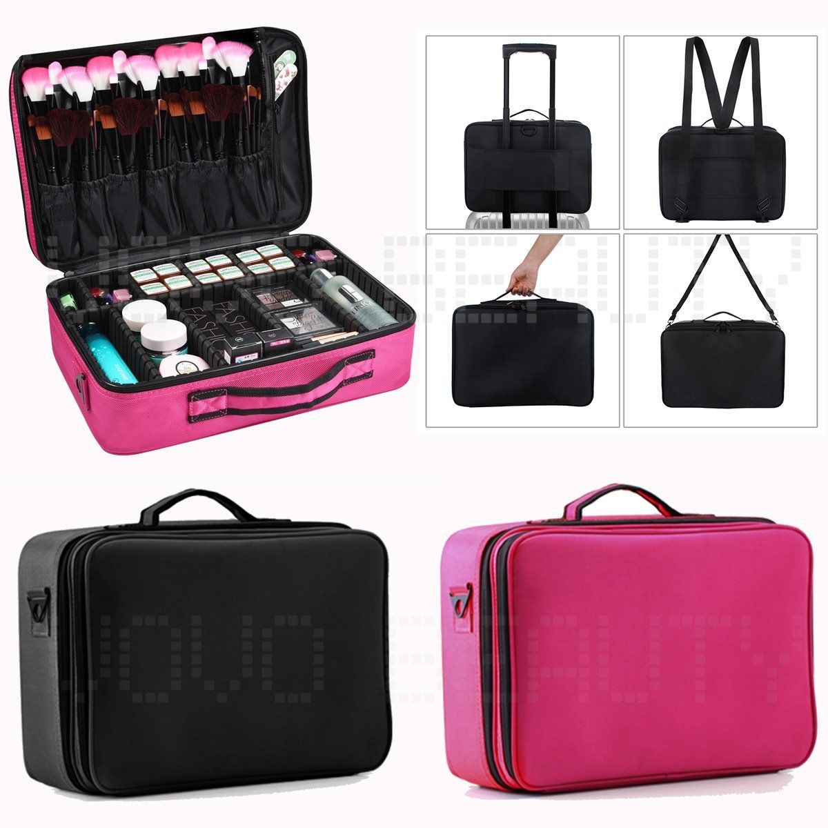 Extra Large Beauty Make Up Nail Tech Cosmetic Box Artist Vanity Case Extra Large Beauty Make Up Nail Tech Cosmetic Box Artist Vanity Case Storage Bag
